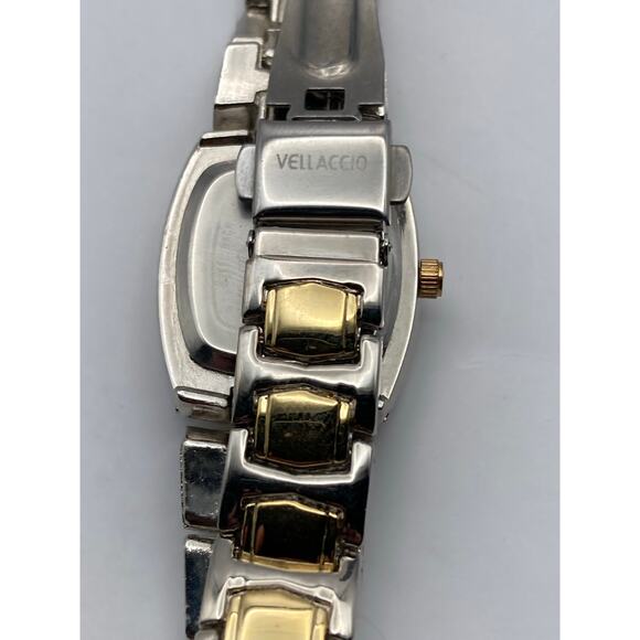 Stylish Vellaccio Women's Quartz Watch 23mm Gold and Silver Tones - New Battery - Picture 6 of 9
